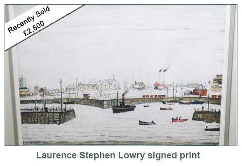 Kate Howe Limited : Laurence Stephen Lowry Signed Print